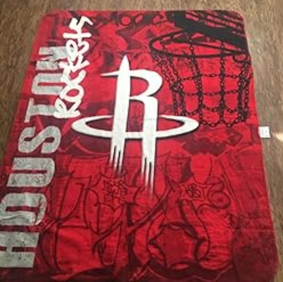 Houston Rockets 48x60 Throw Blanket Fleece The Northwest Company Red And Black - Picture 7 of 7